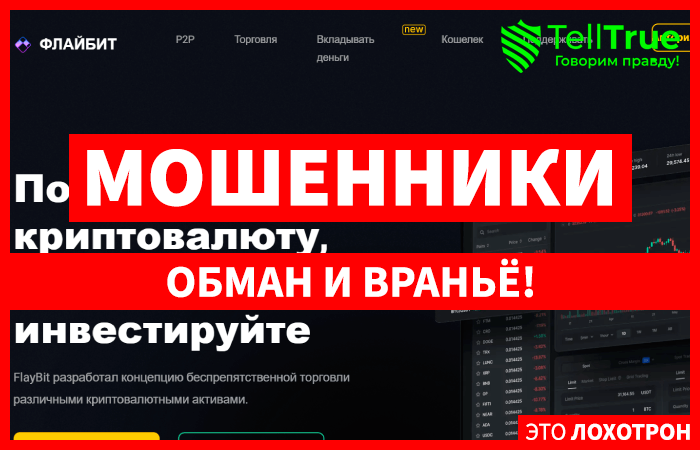 FlayBit (flaybit.com) обменник мошенников, созданный для кидалова!
